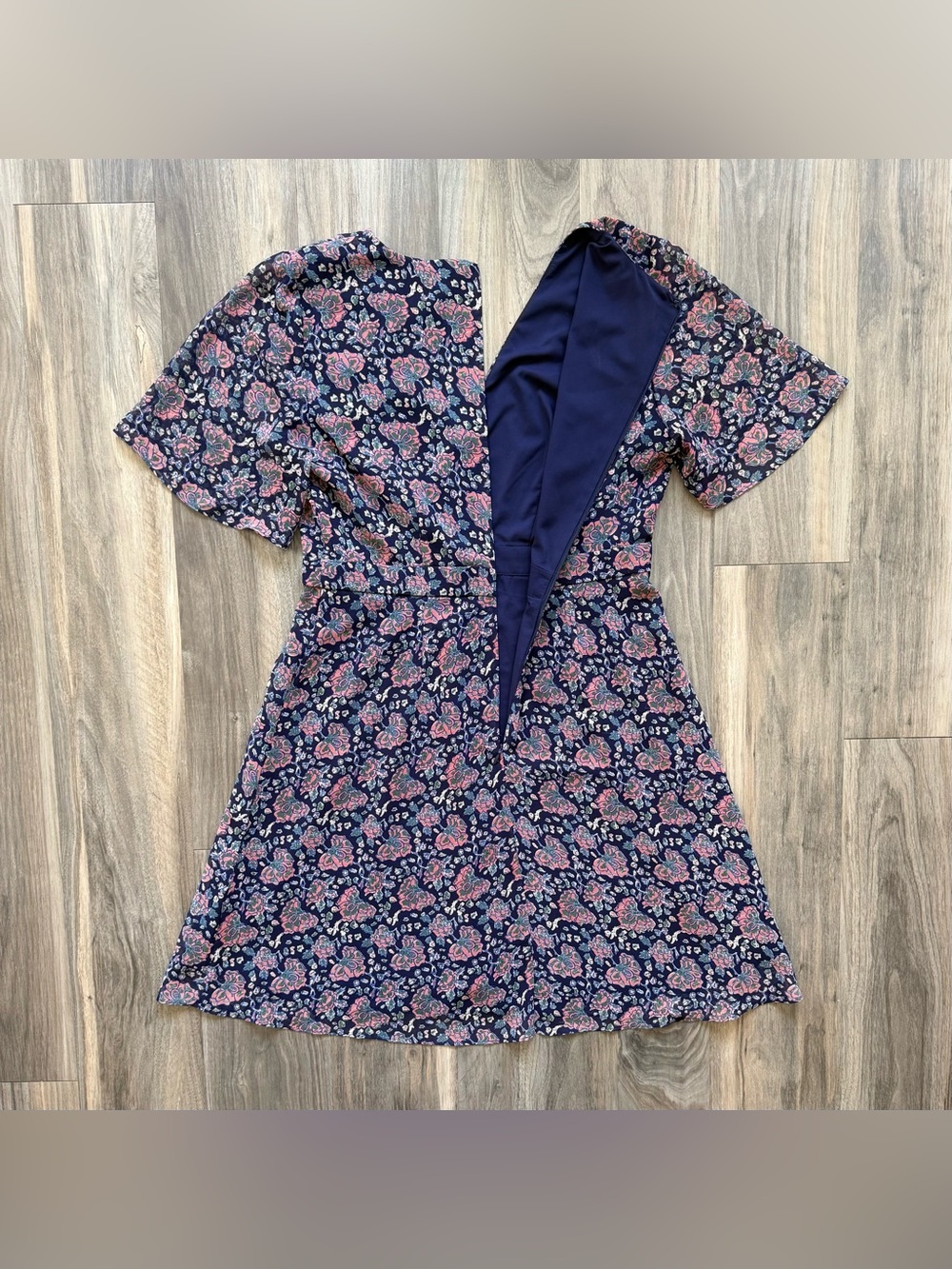 Madewell Orchard Flutter Sleeve Dress in Fan Floral Mix Size 8 - Picture 8 of 10